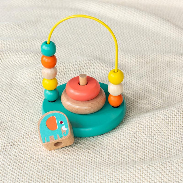 Rex London Mini Bead Loop and Stacker Toy - Wild Wonders