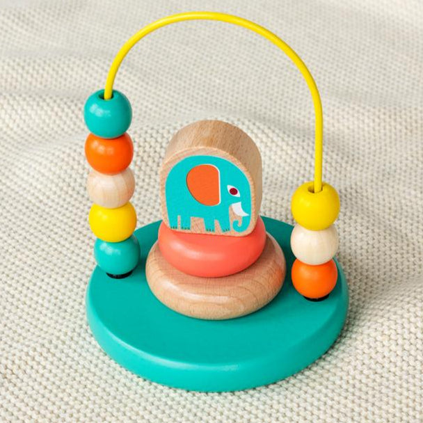 Rex London Mini Bead Loop and Stacker Toy - Wild Wonders