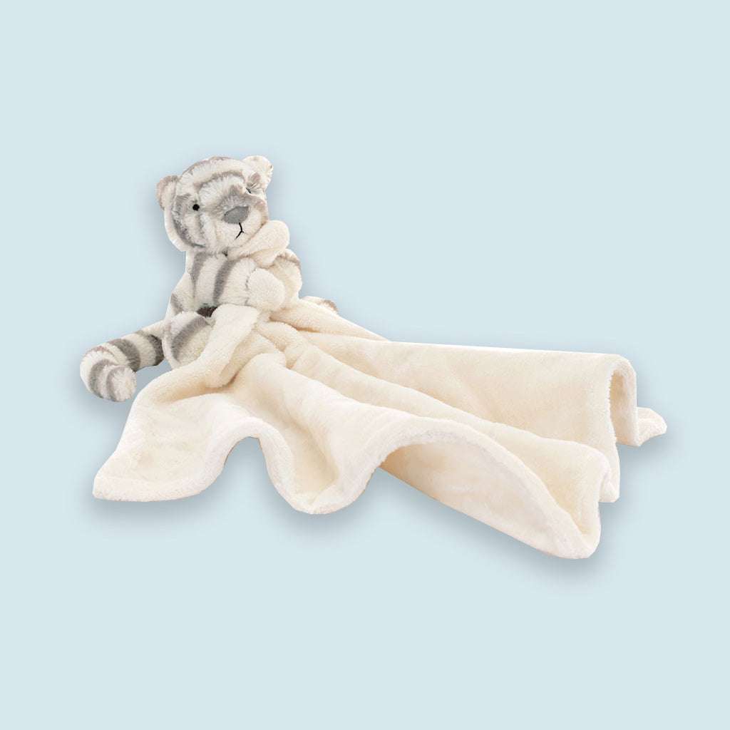 Jellycat Bashful Snow Tiger Soother