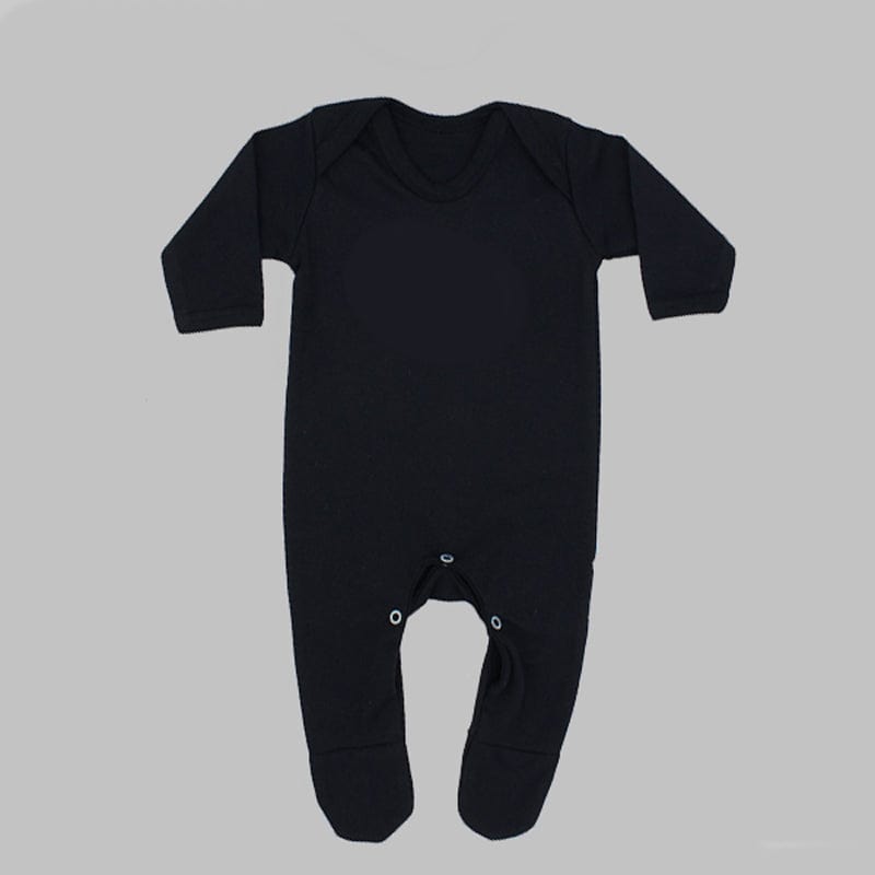 Black Baby Sleepsuit, 0-3 months - Main Image