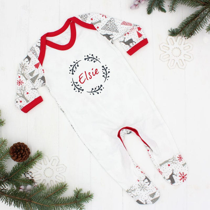 Christmas Baby Outfit - Nordic Print