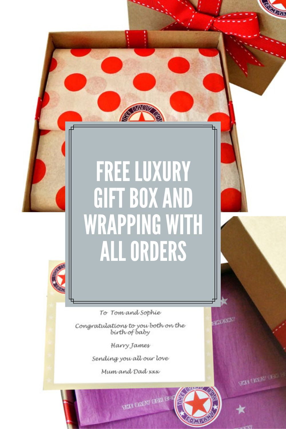 FREE Luxury Gift Box and Wrapping With All Orders