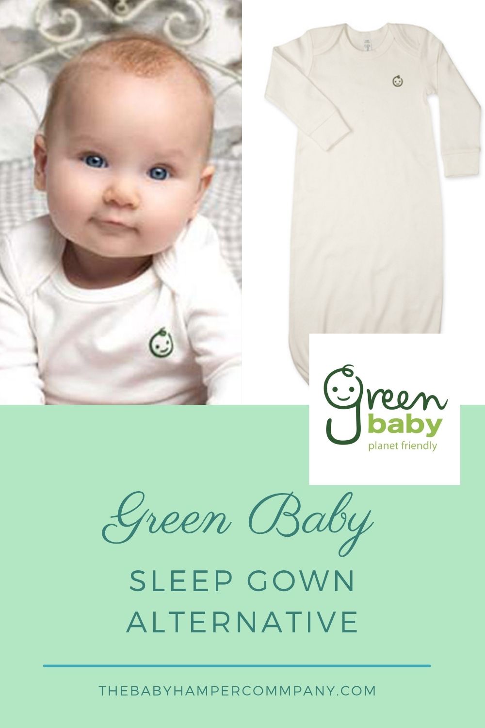 Green Baby Sleep Gown Alternative