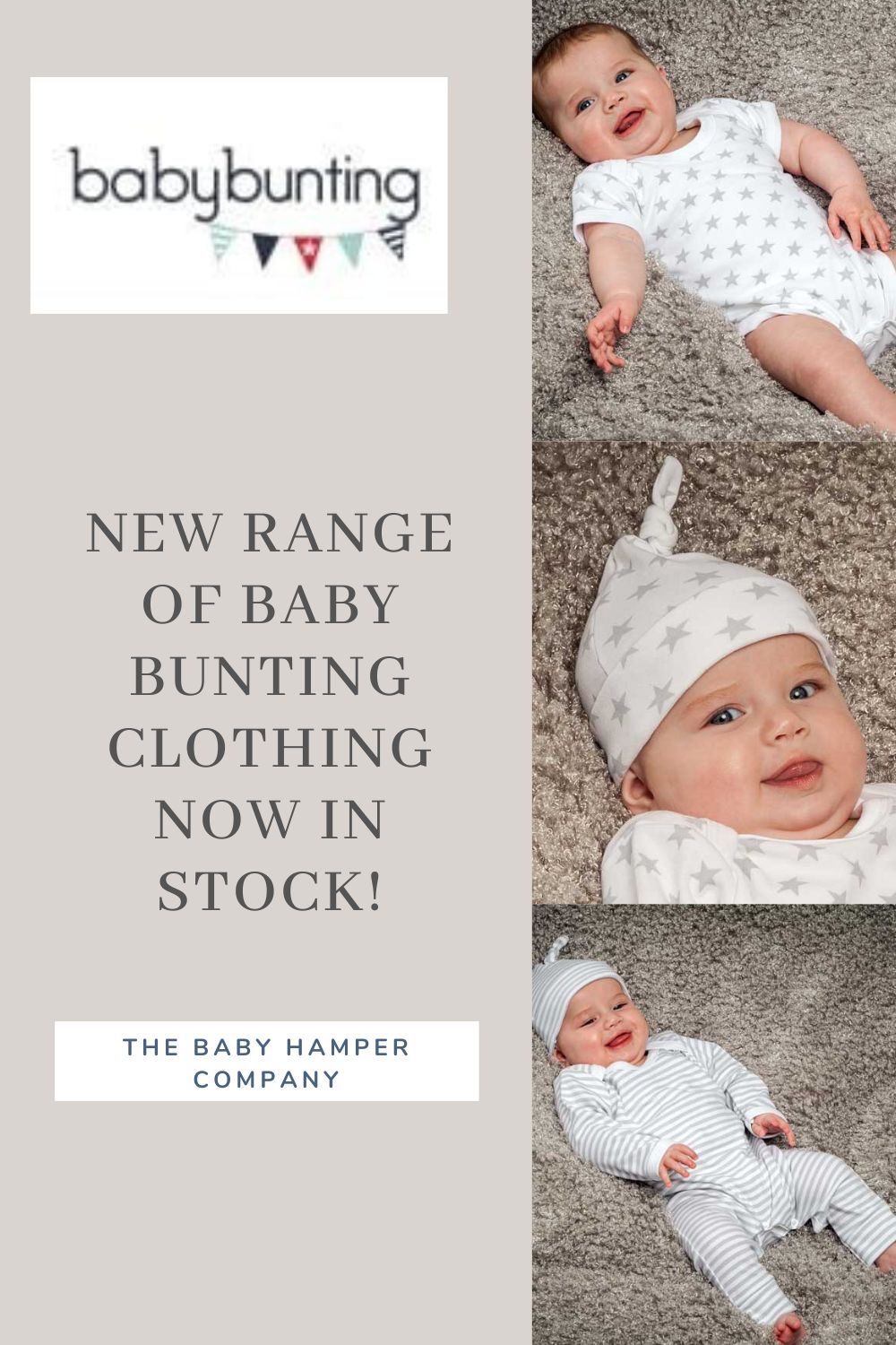 New range of Baby Bunting clothing now in stock!