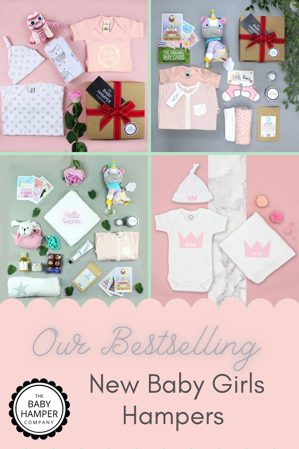 Our Bestselling New Baby Girls Hampers