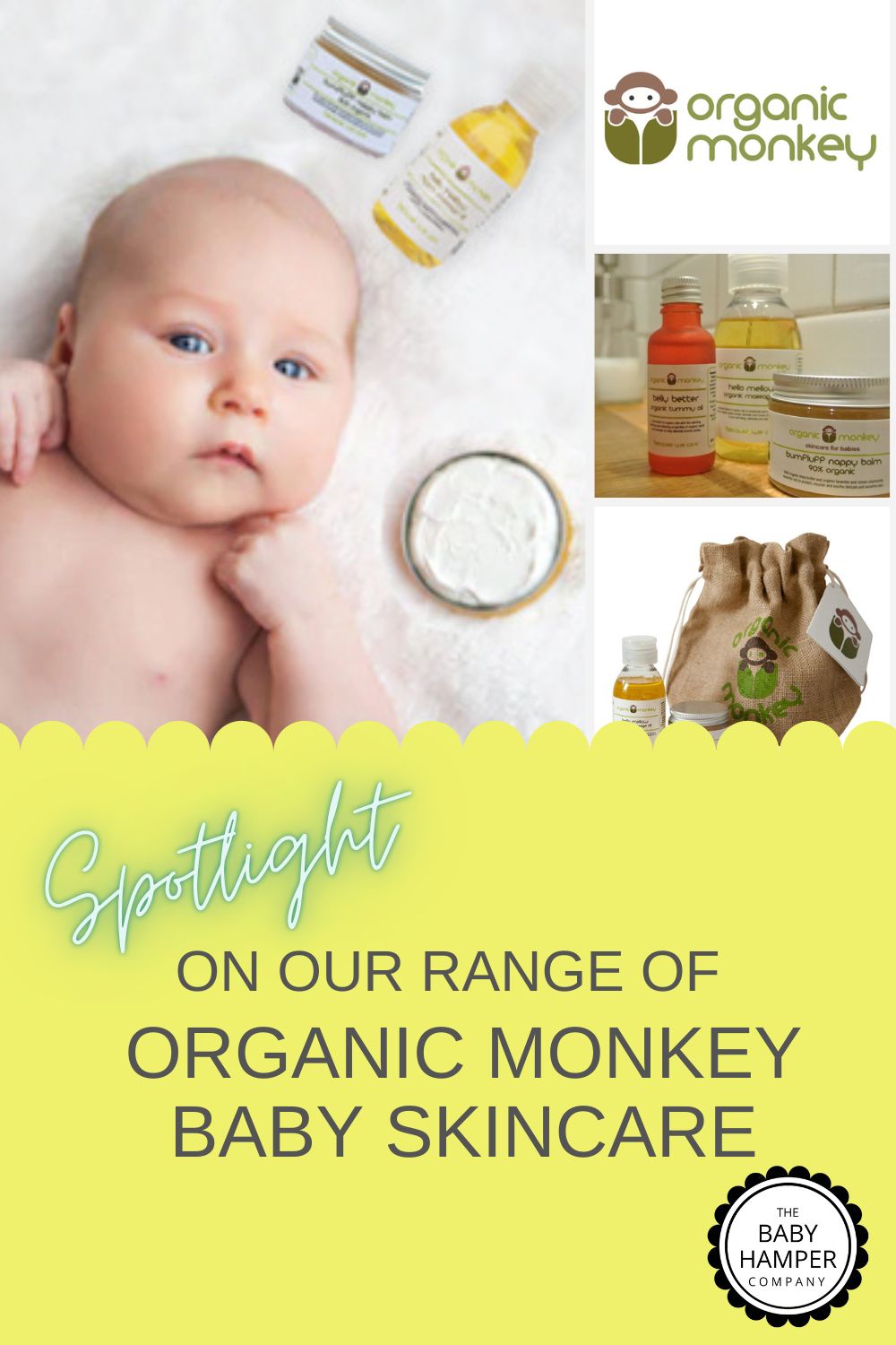 Spotlight on our range of ORGANIC MONKEY BABY SKINCARE