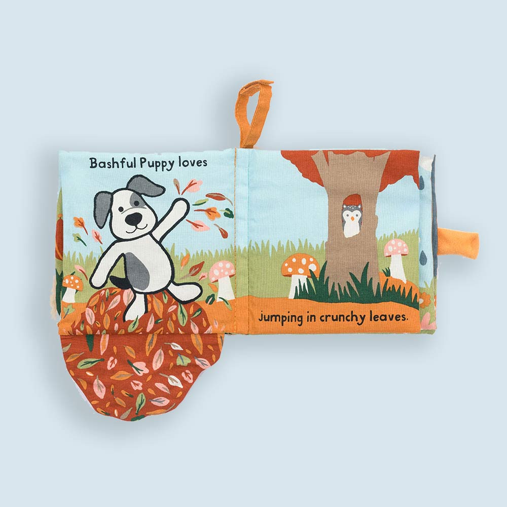 Jellycat Bashful Puppy Loves You Fabric Book
