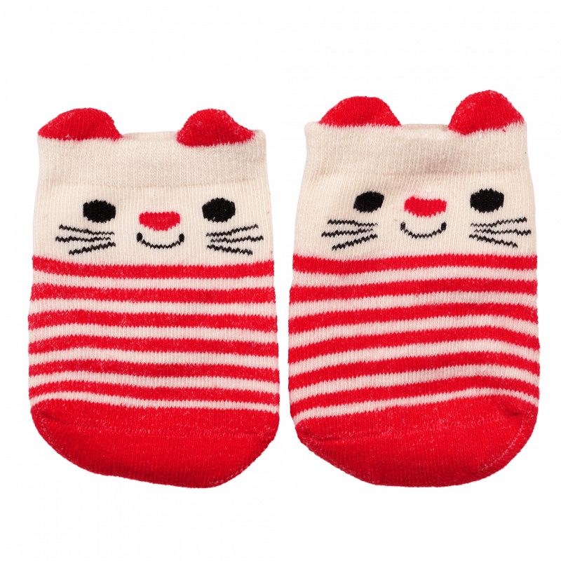 Rex London Red Cat Baby Socks