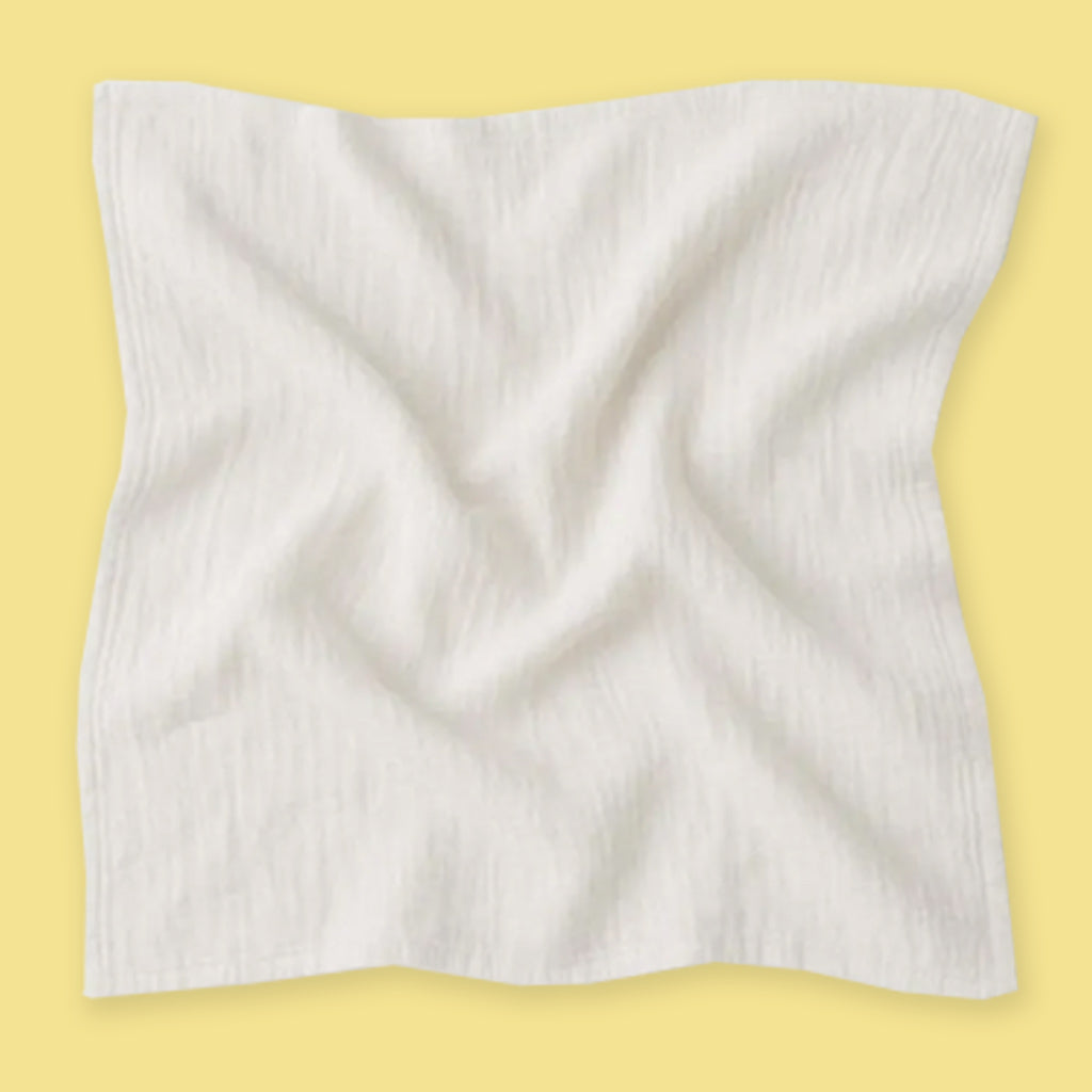 Plain White Baby Muslin Wash Cloth