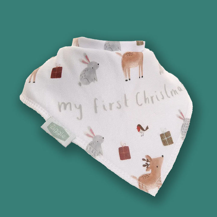 Ziggle Baby My First Christmas Winter Animals Bib
