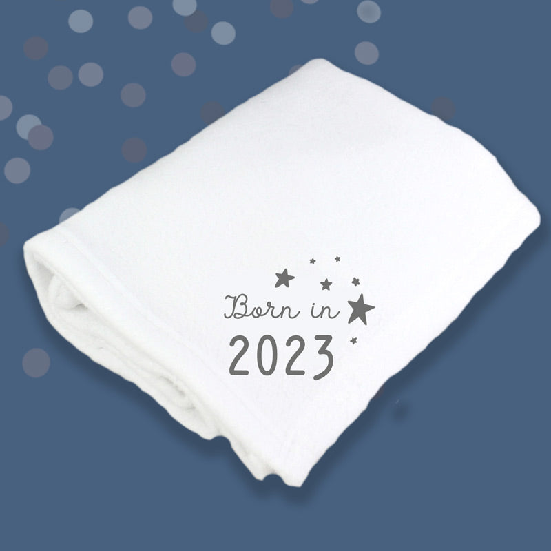 Born in 2023 Baby blanket