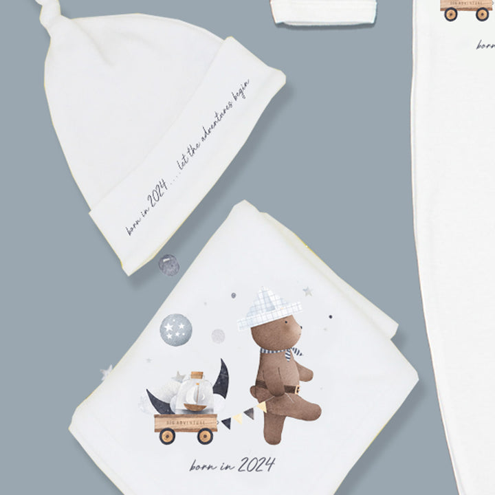 'Born in 2024...Let The Adventures Begin' Baby Hamper