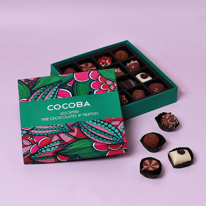 Cocoba 16 Assorted Fine Chocolate Truffle Box