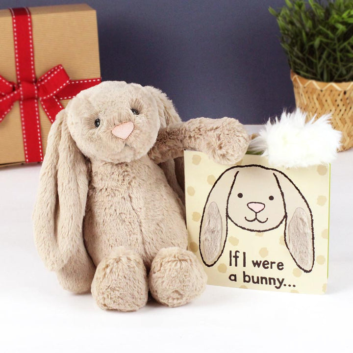 Jellycat Bashful Bunny Beige & Book Set