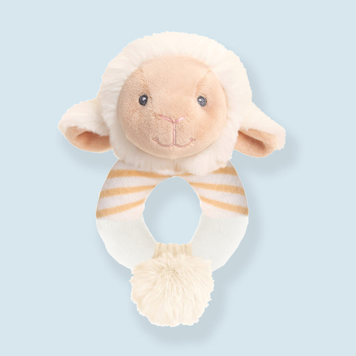 Keel Toys Keeleco Lullaby Lamb Ring Rattle