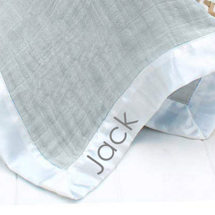 aden + anais Bunny Grey Lovey Comfort Blanket - Personalise