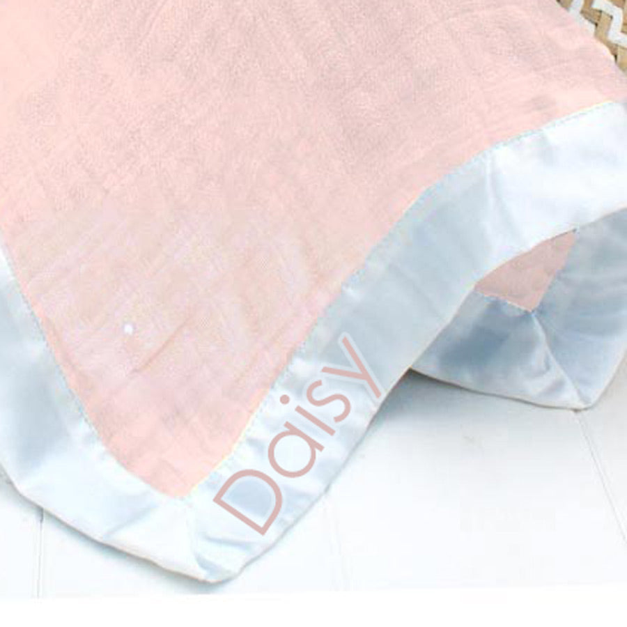 Personalised aden + anais Bunny Lovey Comfort Blanket - Pink