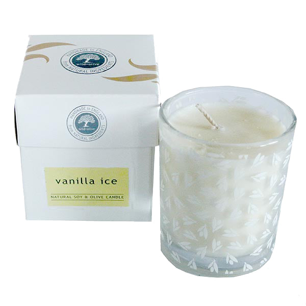 wild olive vanilla ice candle
