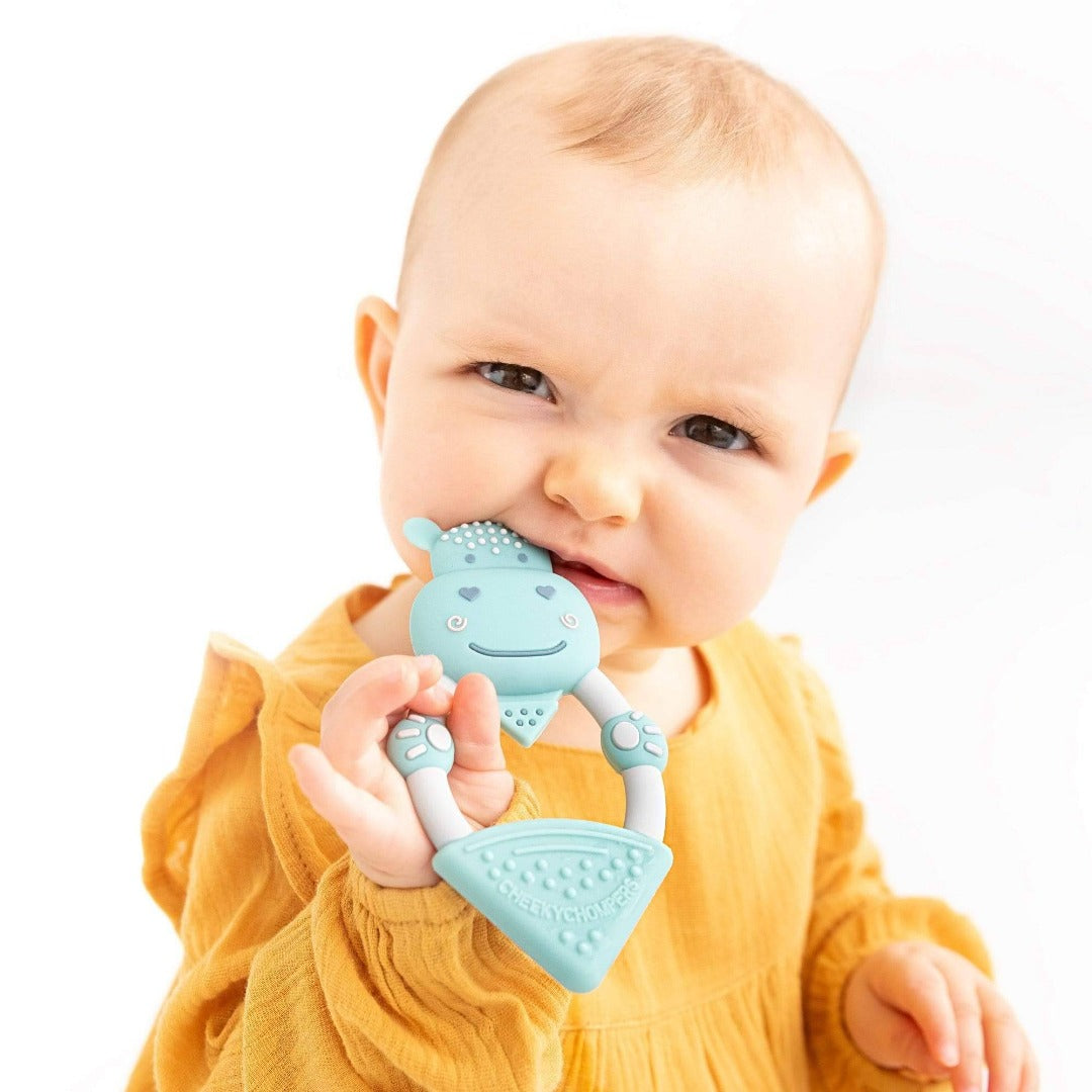 Cheeky Chompers, Chewy The Hippo Baby Teether 1