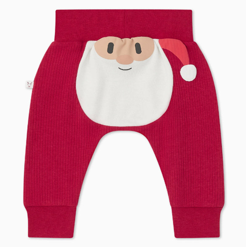 Baby Mori Santa Ribbed Joggers 0-3 months