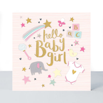 Rachel Ellen 'Hello Baby Girl' Card