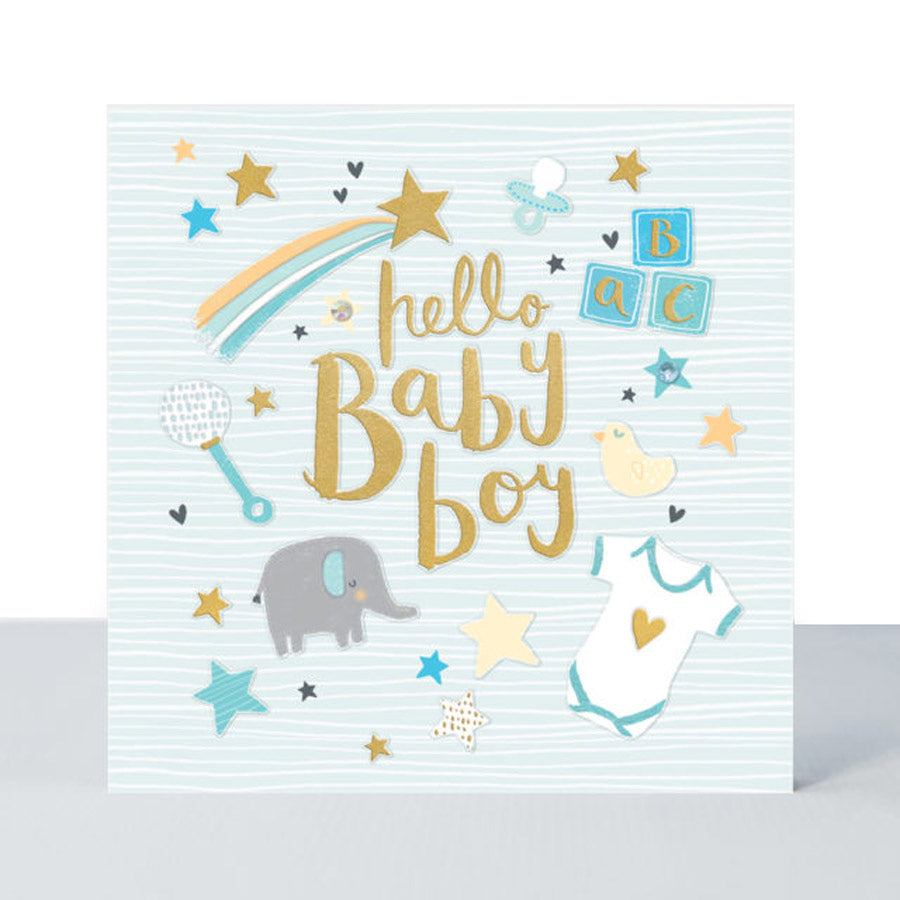 Rachel Ellen 'Hello Baby Boy' Card
