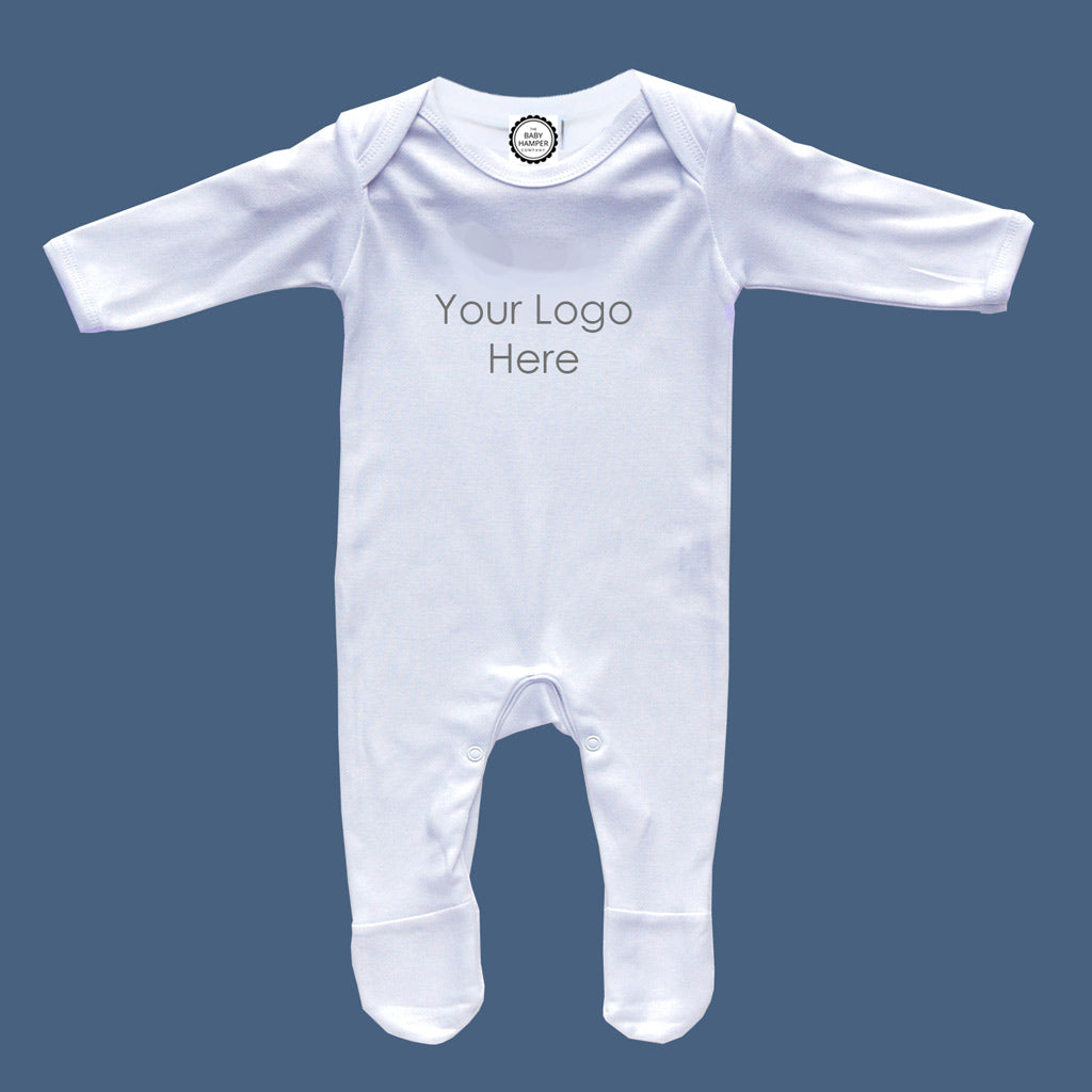 Corporate Personalised Branded New Baby Sleepsuit