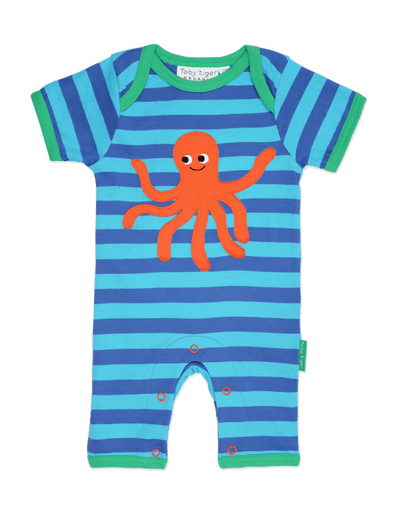 Toby Tiger, Octopus Rompersuit for Boys