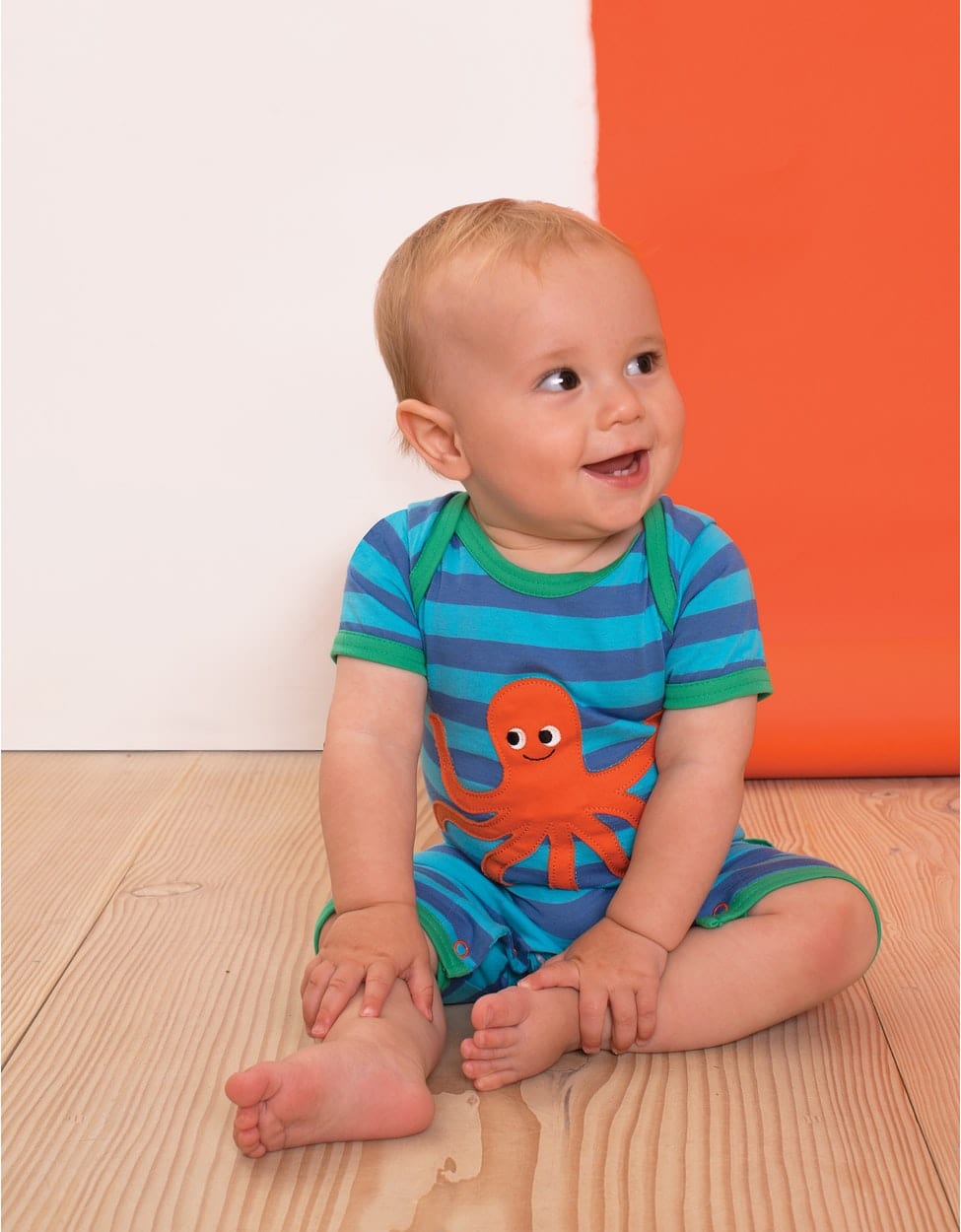 Toby Tiger, Octopus Rompersuit for Boys