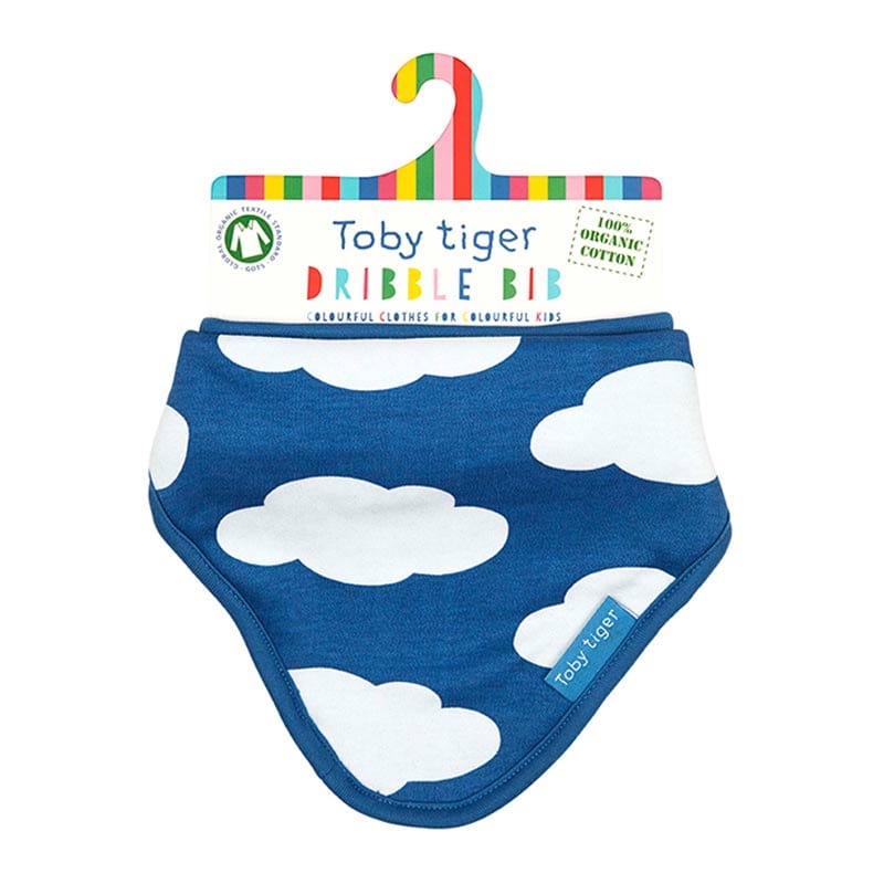 Toby Tiger Cloud print Dribble Bib