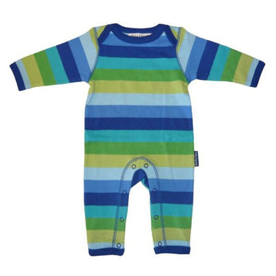 Toby Tiger Multi Blue Stripe Sleepsuit