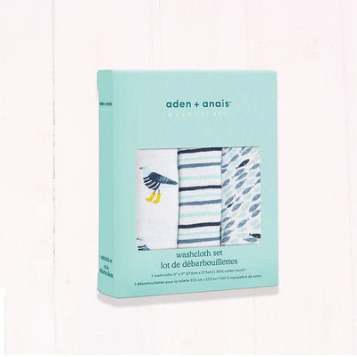 aden + anais Essentials Seashore Washcloth - 3 Pack