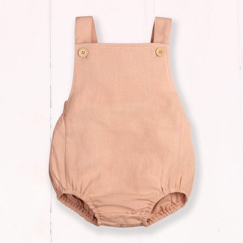 New Baby Blush Pink Linen Rompersuit