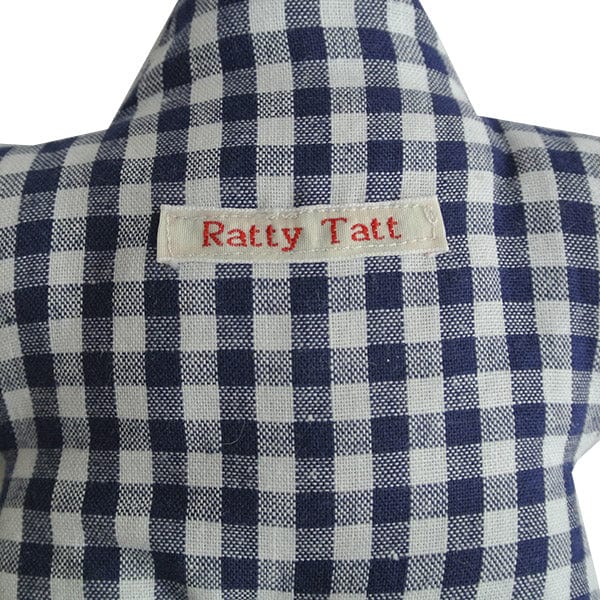 Ratty Tatt Handmade Baby Keepsake Door Hanger - Navy Gingham