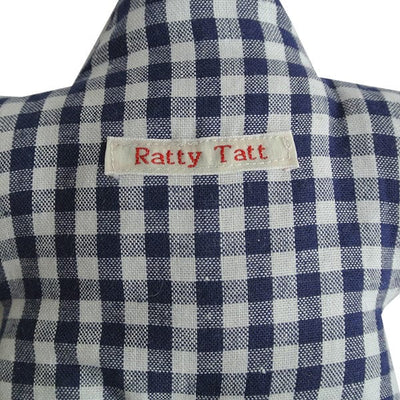 Ratty Tatt Handmade Baby Keepsake Door Hanger - Navy Gingham