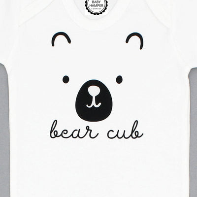 Bear Cub New Baby Sleepsuit close