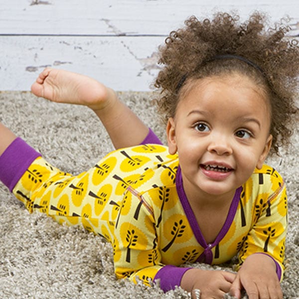 Maxomorra Yellow Trees Unisex Rompersuit