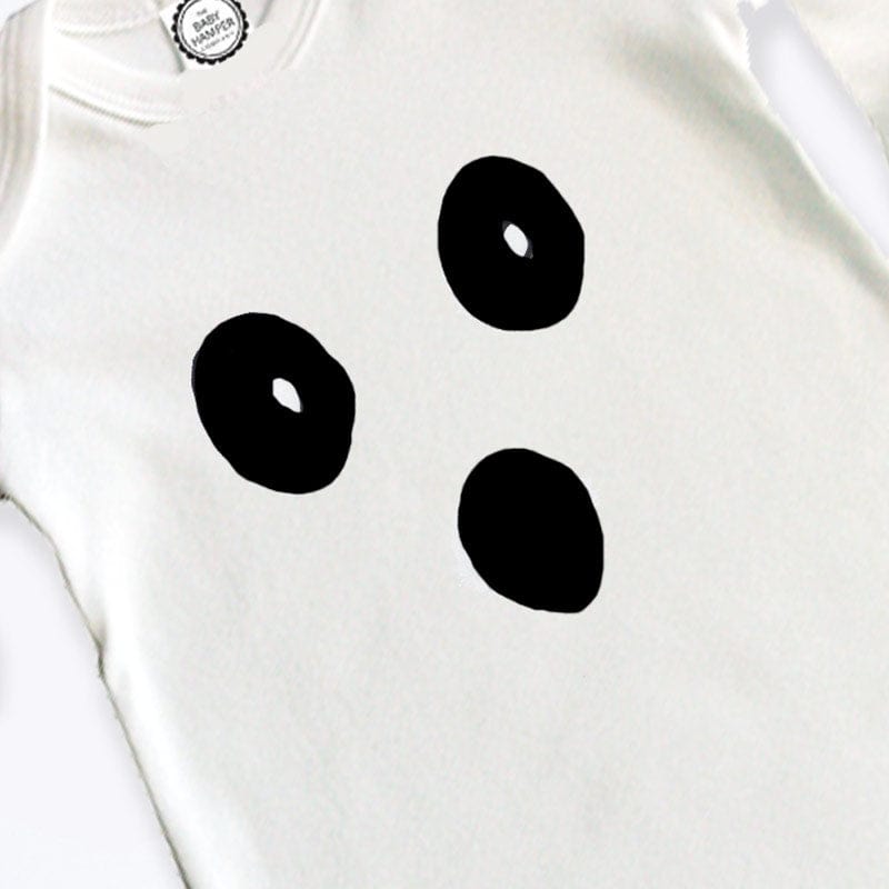 Halloween White Ghost Baby Sleepgown, 0-3 Months