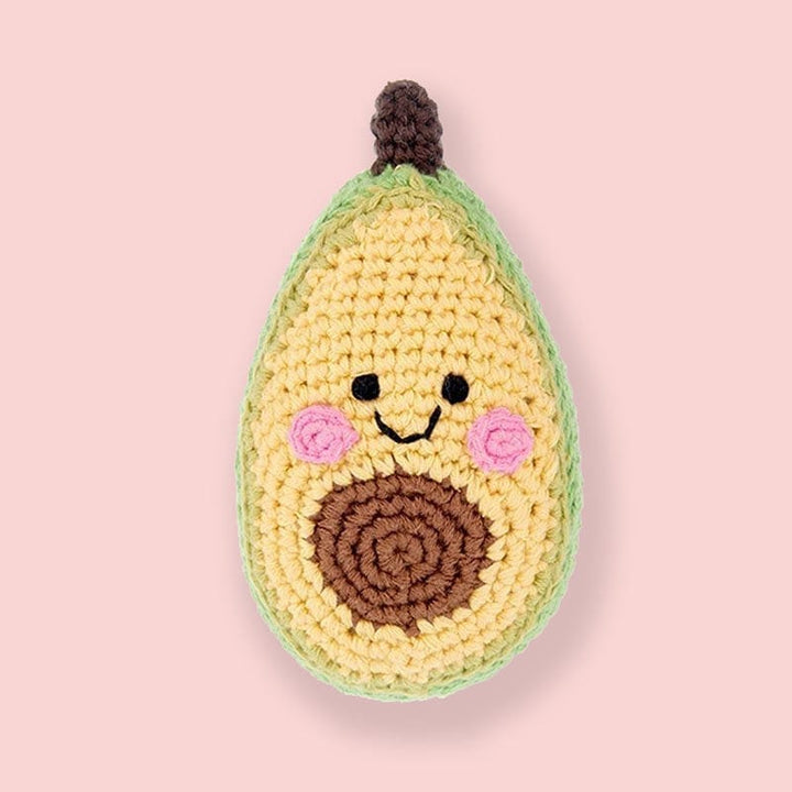 Pebblechild Avocado Baby Rattle Toy