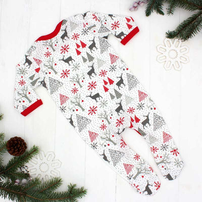 First Christmas Baby Outfit - Nordic Print