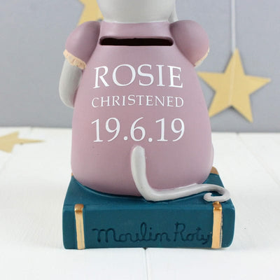 Moulin Roty Personalised Baby Money Box - Mouse