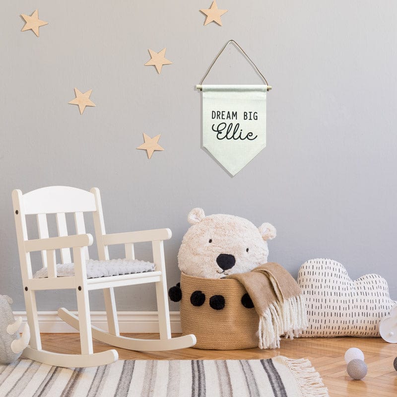 Personalised Baby Bedroom Pennant Flag