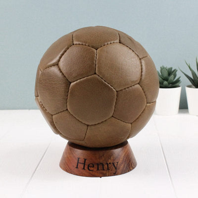 Personalised Vintage Football and Stand