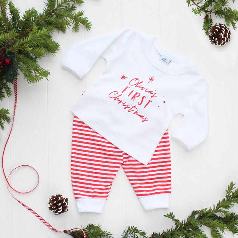 Baby's First Christmas T-shirt and Leggings Outfit Set
