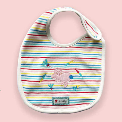 Piccalilly Baby Bib - Hopping Bunny