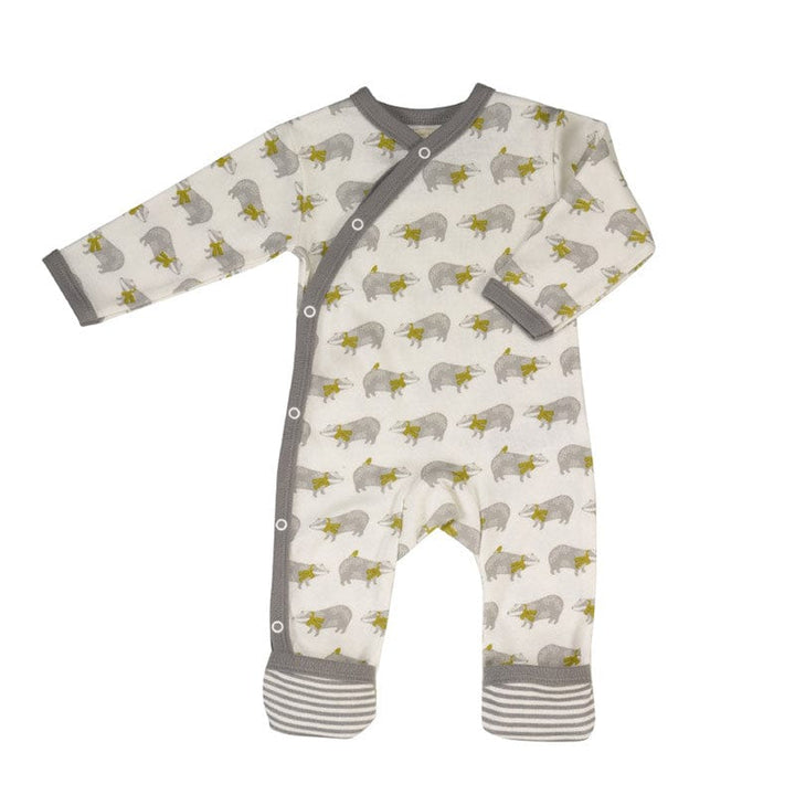 Pigeon Organics Badger Print Romper Suit
