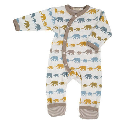 Pigeon Organics Elephant Print Romper
