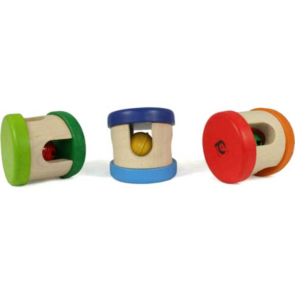Pintoy Wooden Rolling Rattle