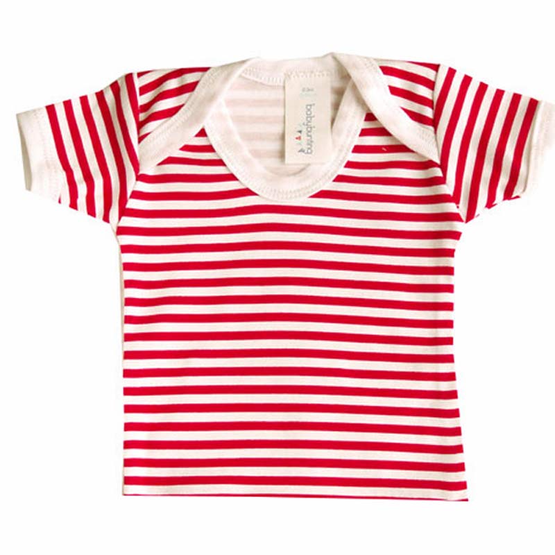 Baby Bunting Striped Red & White T Shirt