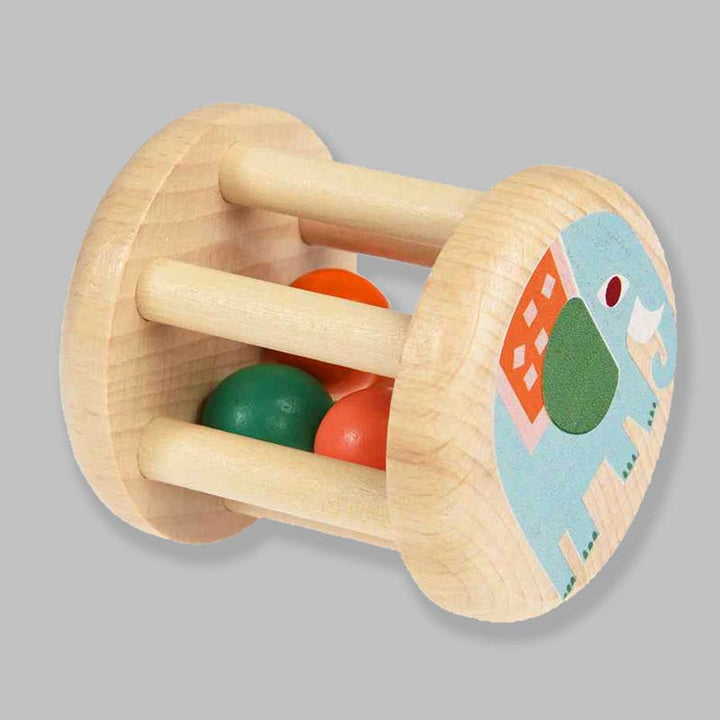 Rex London Wild Wonders Wooden Roller Rattle